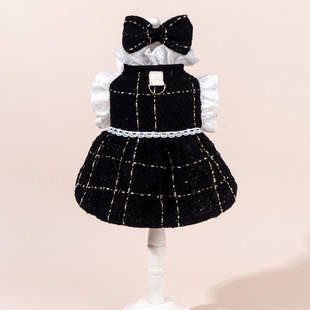 猫猫狗狗衣服猫猫情侣小香宫廷风蕾丝宠物狗保暖服装泰迪服饰