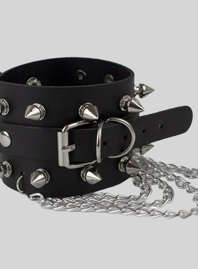 暗黑朋克哥特铆钉手链原宿辣妹摇滚蹦迪土酷链条手环个性手镯潮女