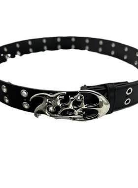 朋克风y2k皮带男女通用个性百搭嘻哈链条韩版酷ins风腰带免打孔