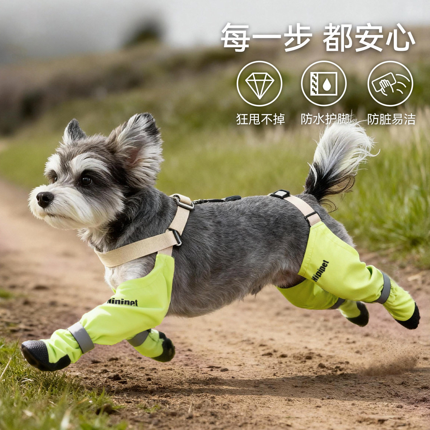 宠物狗狗衣服四季四脚背带防水防