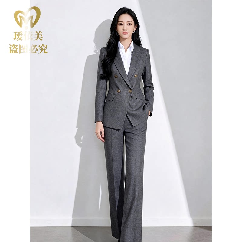 轻奢高端洋气职业西装套装女
