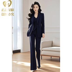 爆款 藏青色百搭西装 休闲春秋季 通勤时尚 外套 高级感套装