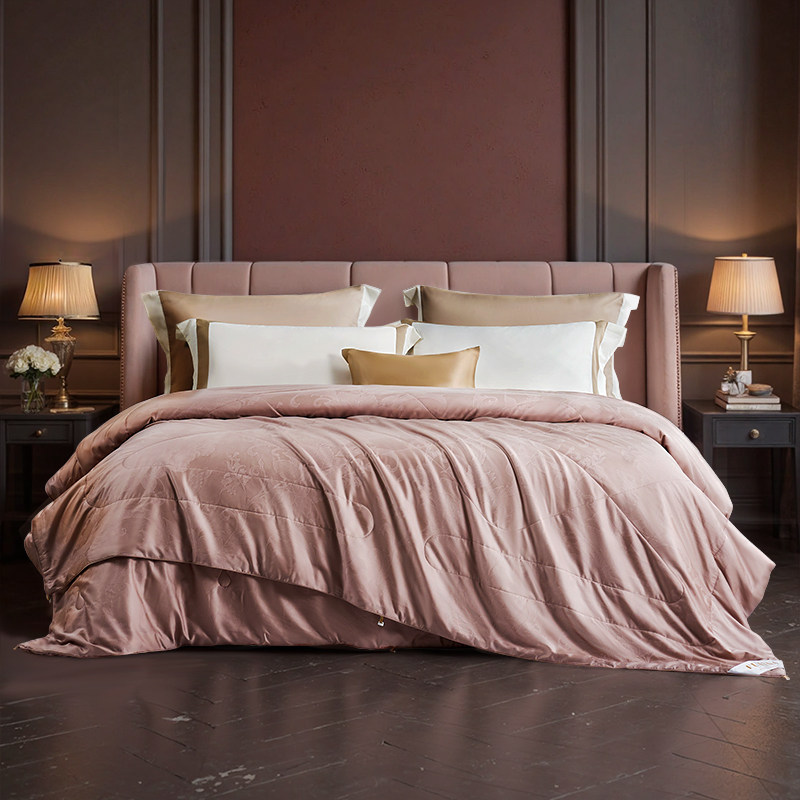 富安娜100蚕丝被芯冬被空调被学生宿舍春秋四季被二合一子母被子T