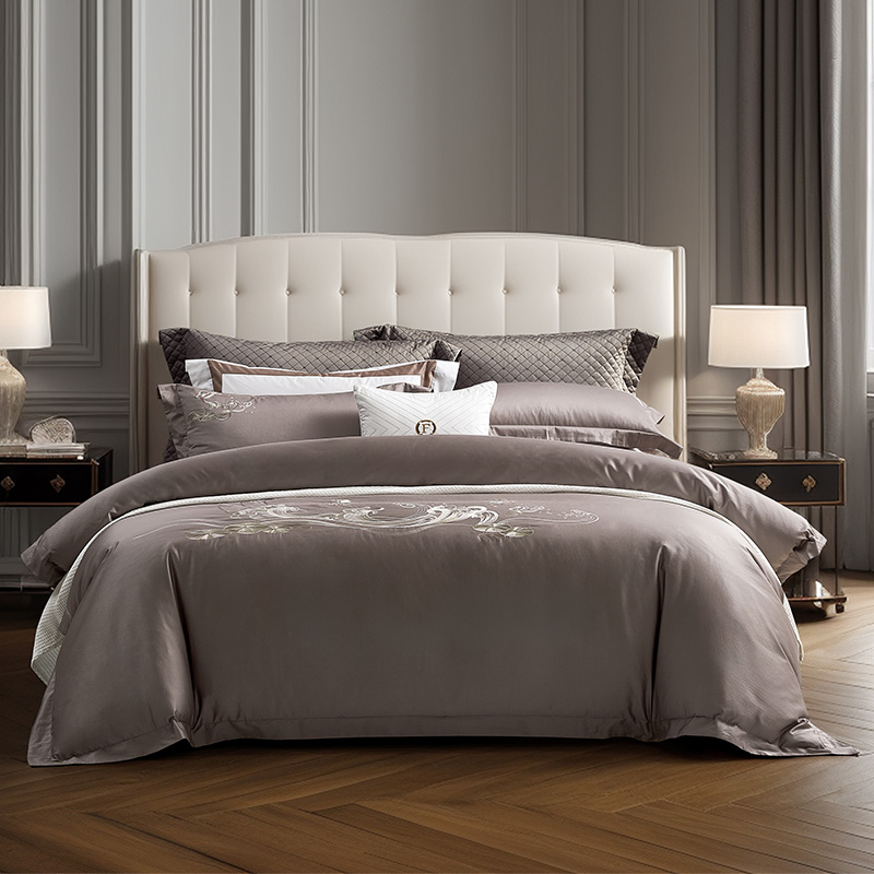 60支长绒棉 全棉纯棉抗菌 贡缎四件套