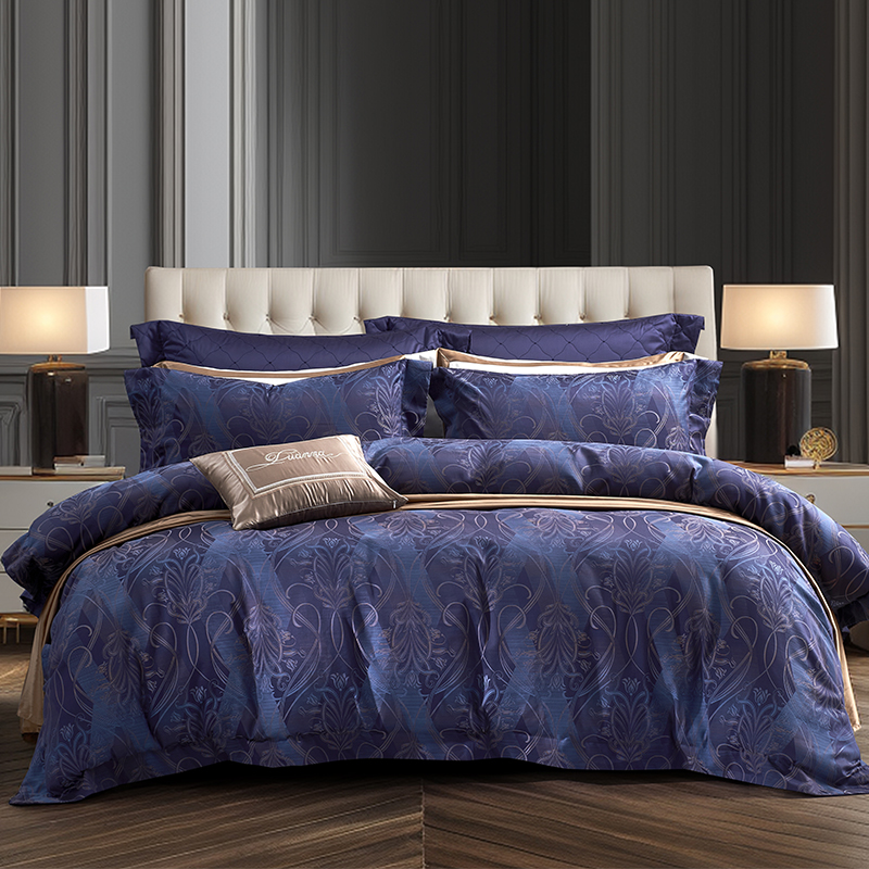 富安娜家纺欧式提花四件套纯棉全棉床单被套床上用品【专柜同款】