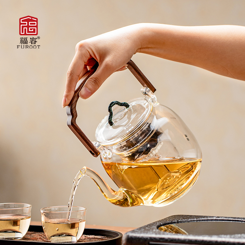 福容高硼硅玻璃电陶炉煮茶壶