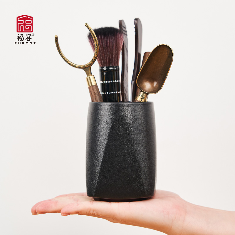 套装茶道六君子黑檀实木