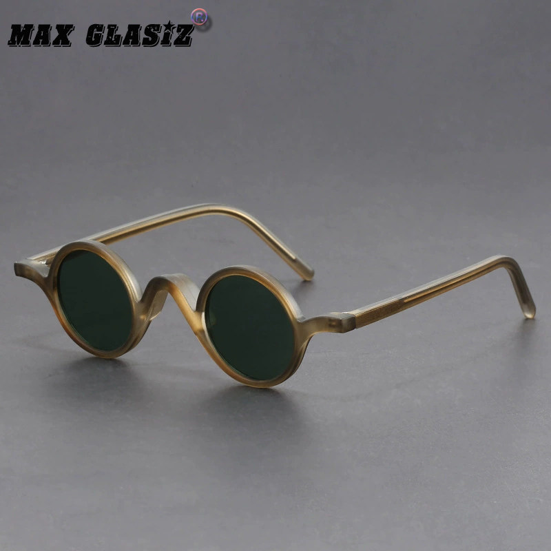 个性款复古小圆形太阳眼镜近视遮阳墨镜朋克男女潮可爱软妹原宿风