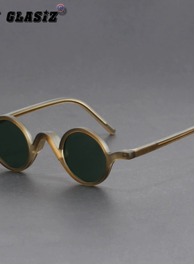 复古原宿风小圆近视遮阳墨镜