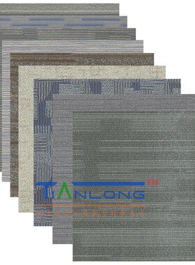 2.0办公室pvc地板胶方块地毯纹石塑地板革防水耐磨地板塑胶地板贴