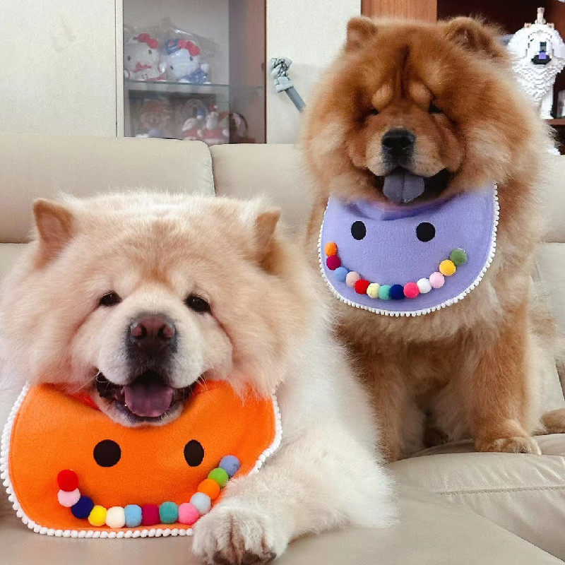 大型犬狗口水巾松狮防水围兜