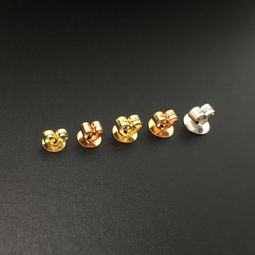 臻怡纯18K金平底耳迫正品