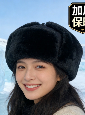 好质量藏青色棉帽 冬季防寒毛绒帽子 骑行帽 绿色棉帽子
