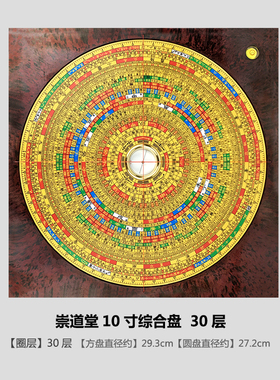 高档风水纯铜综合盘