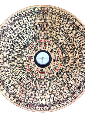 高精度桃木罗盘书房办公室