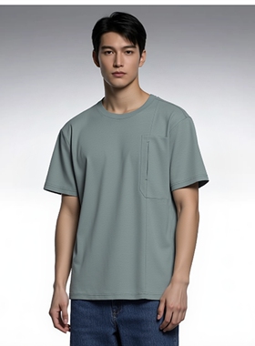 G*A*P 吸湿速干圆领短袖T恤 男女同款 白色