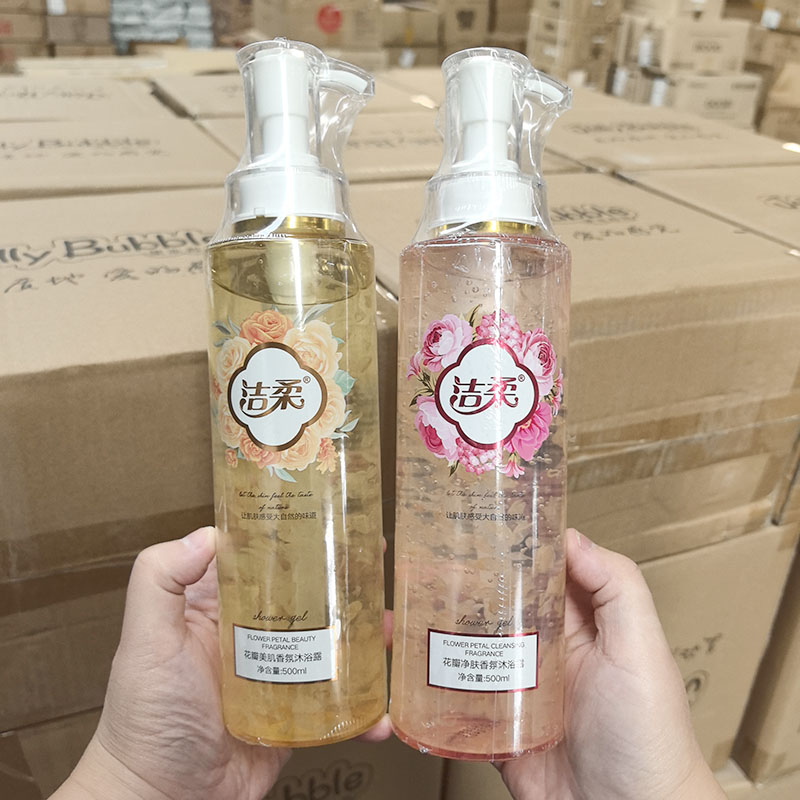 用花瓣洗澡~花瓣香氛沐浴露 500ml 持久留香 深层清洁