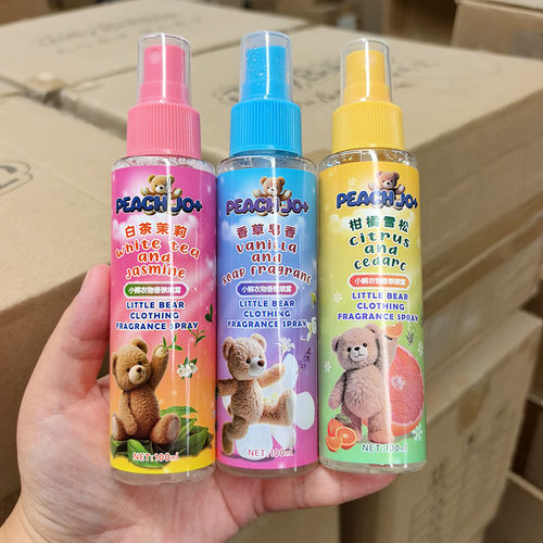 香氛~小熊衣物香氛喷雾 100ml 温暖花香 持久留香
