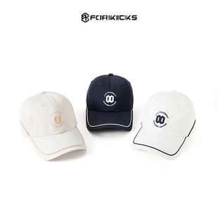 FORKICKS新款休闲百搭防晒工艺绣花结构镶条棒球帽男女同款棒球帽