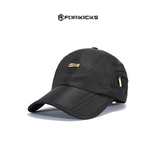 FORKICKS鸭舌帽夏季薄款防晒遮阳帽吸汗速干折叠运动棒球帽男女款