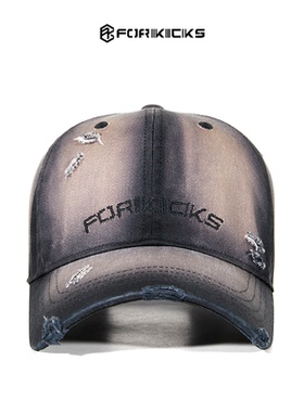 艺人同款【邓佳鑫同款】户外旅行渐变色洗水做旧遮阳防晒棒球帽子