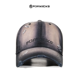 艺人同款【邓佳鑫同款】户外旅行渐变色洗水做旧遮阳防晒棒球帽子