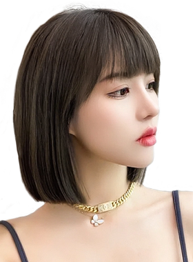 假发女短发网红锁骨发甜美可爱