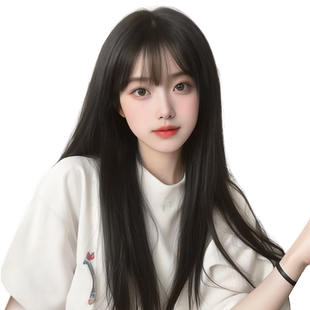 假发女长发自然全头套仿真发夏天薄款减龄无痕黑长直发整顶假发套