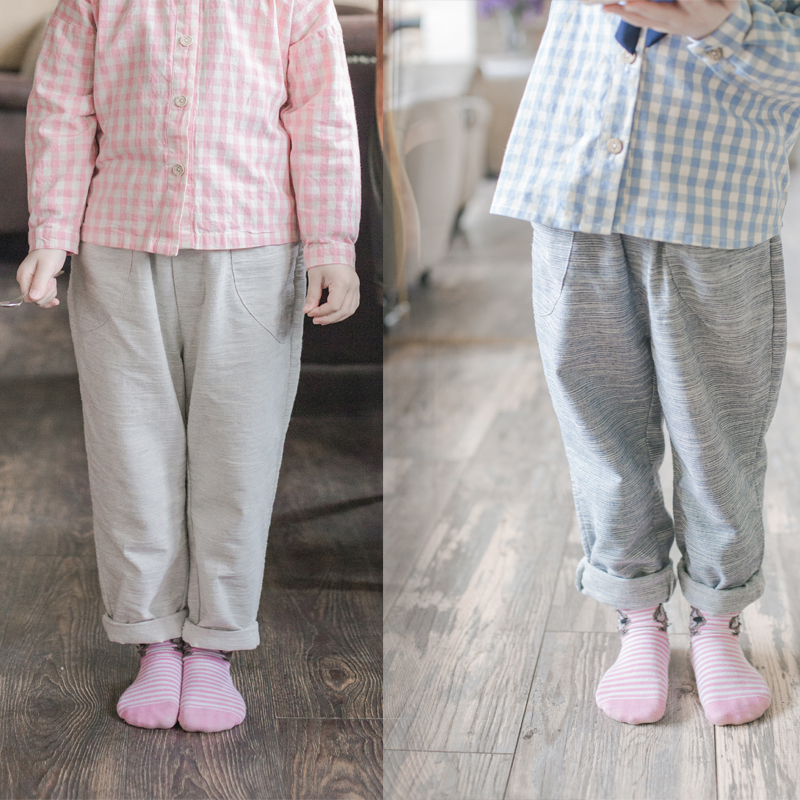 Pantalon fille en lin - Ref 2061493 Image 1