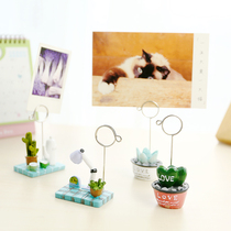 Class 2 stationery flagship store in three years beautiful scene photo clip, note clip, creative resin message clip, business card clip, meaty Trinket