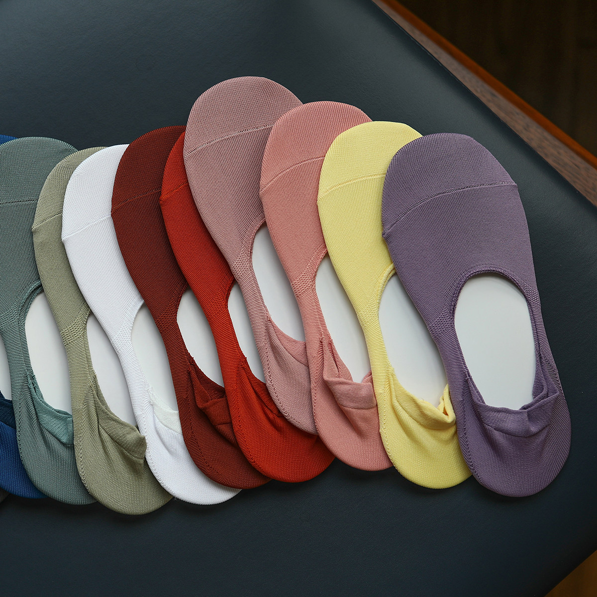 足下工作室丨透气干爽coolmax吸湿速干纤维女士深口船袜硅胶防滑