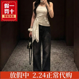 现货！太平鸟女装2025冬商场同款专柜正品牛仔长裤A3HAF4294-599