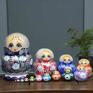 俄罗斯套娃15层烤漆精品哈尔滨满洲里旅游纪念品节日礼物摆件玩具