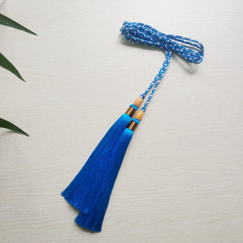 8米儿童宫绦古风流苏腰带手工编织汉服配饰