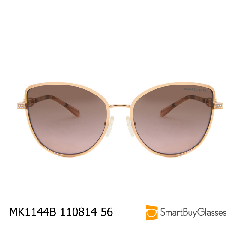 Michael Kors 金属圆框太阳镜女时尚遮阳墨镜老钱风 MK1144B