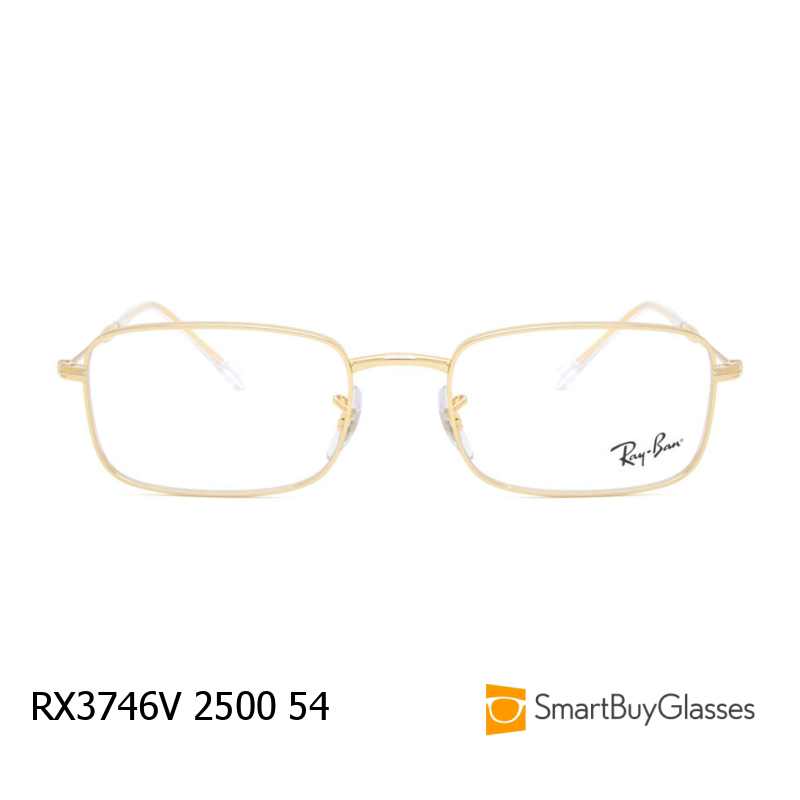 rayban眼镜雷朋金属方框眼镜架男女通用时尚细框框架镜 RX3746V
