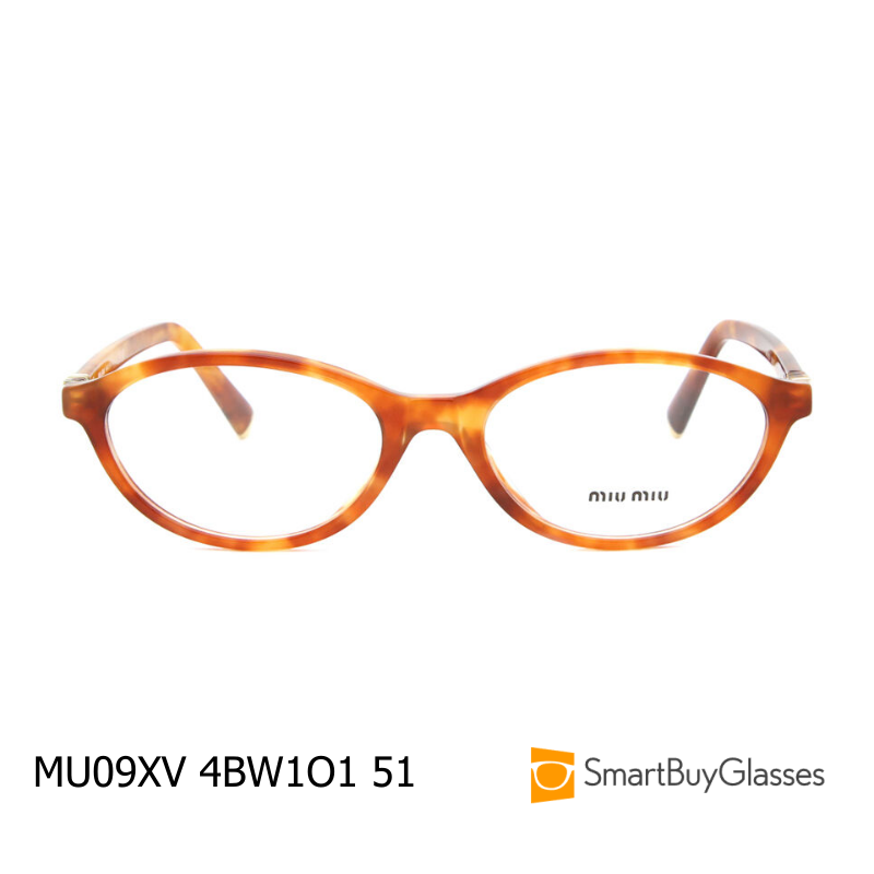 miumiu眼镜框架女士复古猫眼圆框玳瑁色框架眼镜 MU09XV