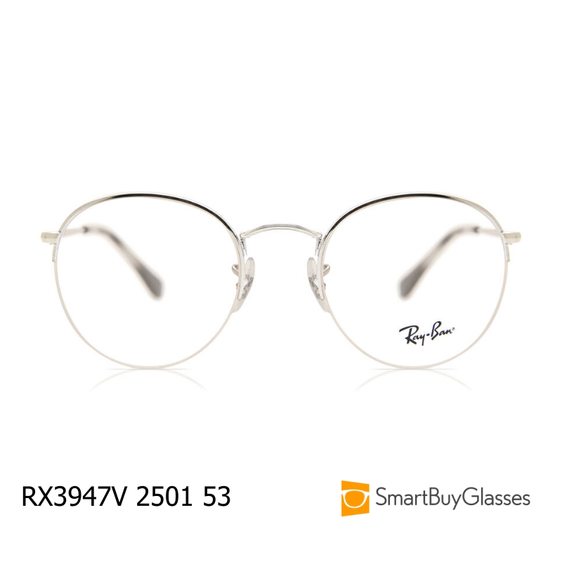 rayban雷朋眼镜金属圆框眼镜架男女复古细框超轻框架镜 RX3947V