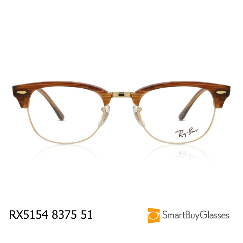 rayban雷朋眼镜猫眼半框眼镜架男女板材近视镜框 RX5154