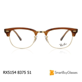 rayban雷朋眼镜猫眼半框眼镜架男女板材近视镜框 RX5154