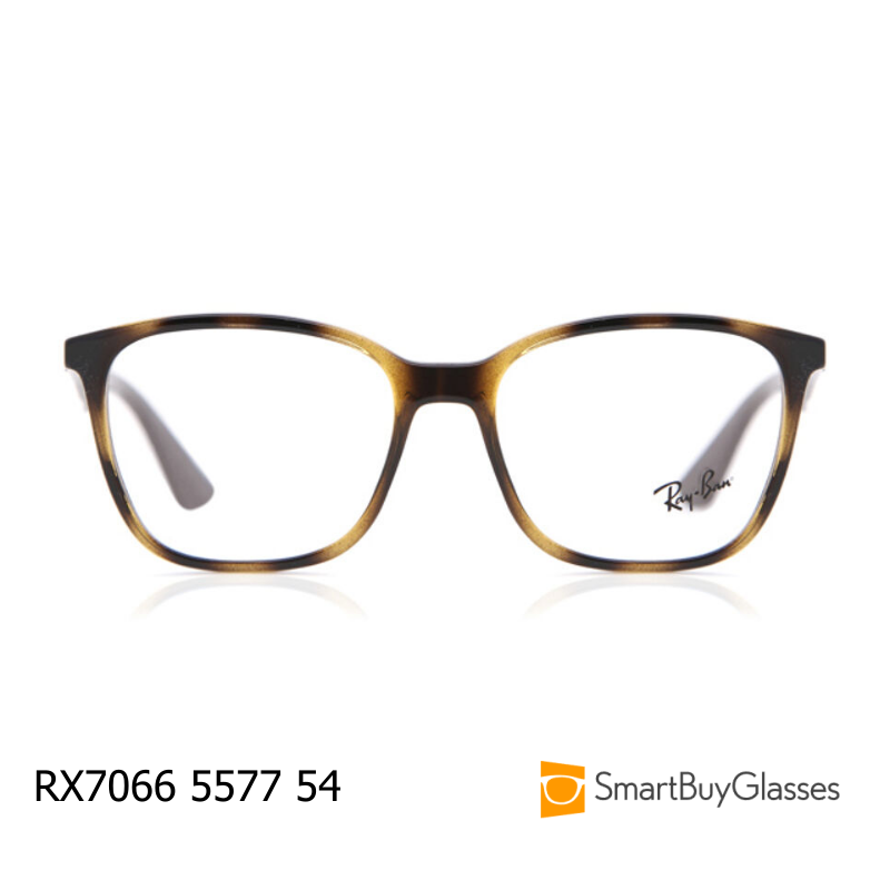 Ray-Ban/雷朋光学眼镜玳瑁色镜框方框板材眼镜架男女简约 RX7066