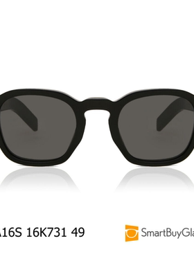 PRADAA16S复古方框黑色墨镜