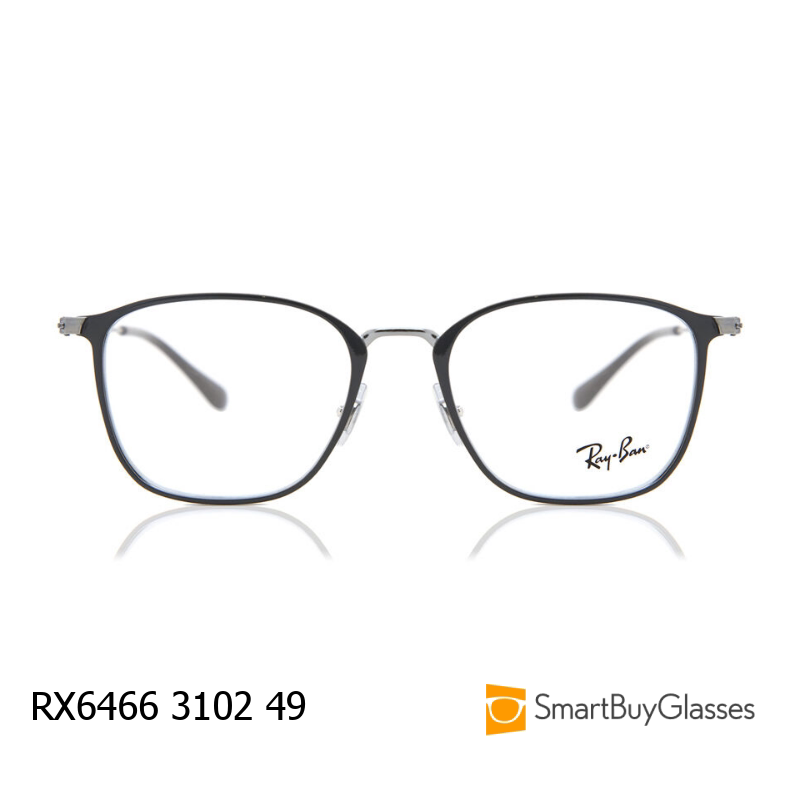 Ray-Ban雷朋眼镜架男女简约方框板材近视框架镜RX6466