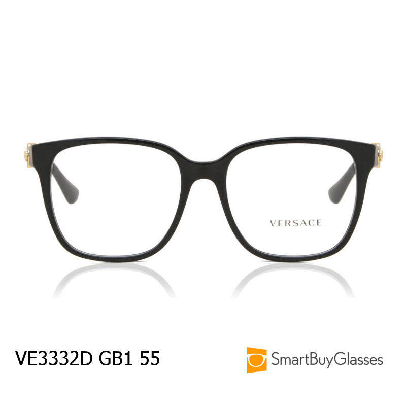 versace眼镜范思哲有鼻托女士板材方框眼镜框架 VE3332D