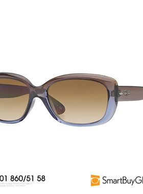 Rayban雷朋太阳眼镜正品女 潮流复古彩色拼接透明边框墨镜 RB4101