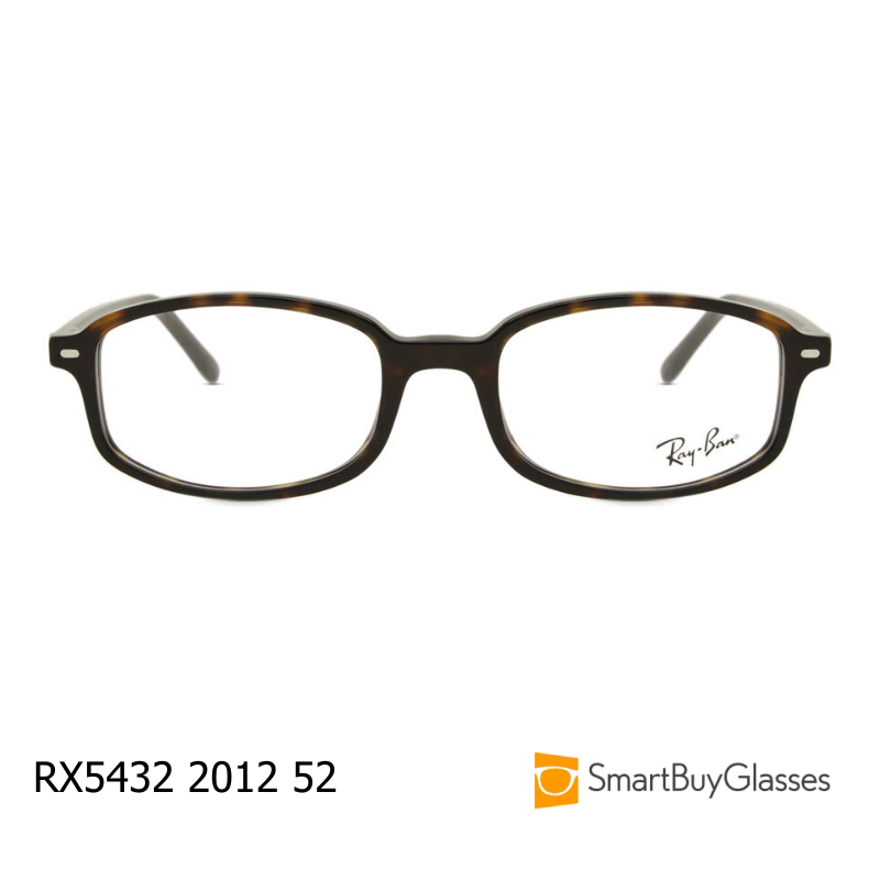 rayban雷朋眼镜玳瑁色方框板材眼镜架男女中性近视框架 RX5432