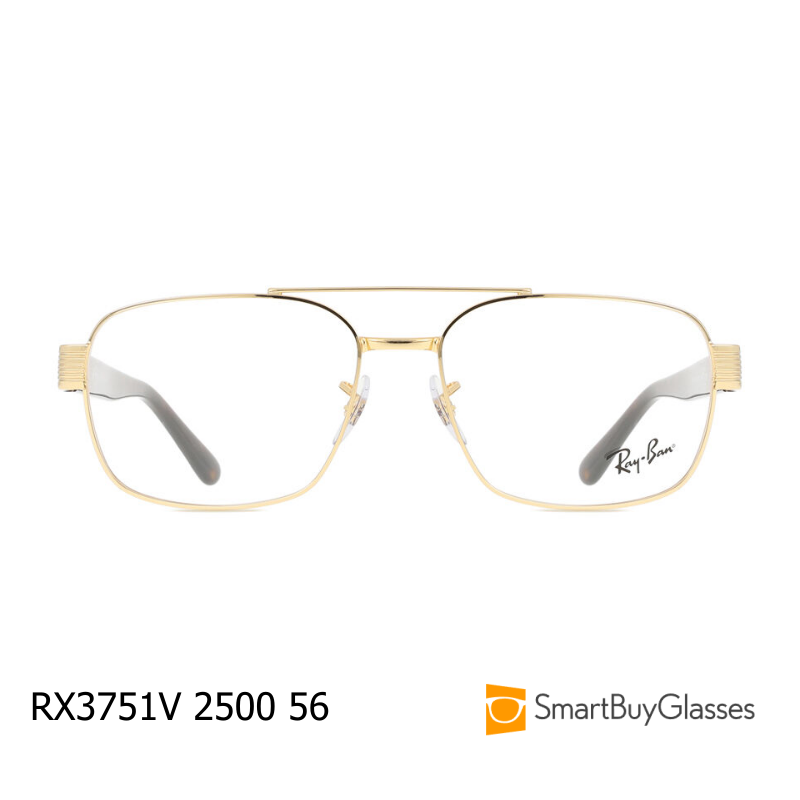 RayBan雷朋金属方框镜架男女商务近视眼镜框RX3751V