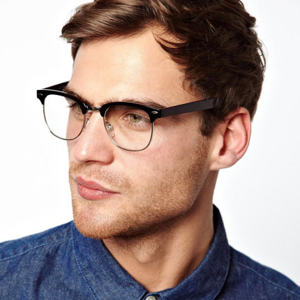 Rayban雷朋框架眼镜男款半框复古日系型轻便近视光学眼镜框RX5154