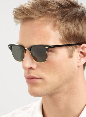 Rayban雷朋偏光太阳镜 正品男女半框复古方框修脸型镜 RB3016P