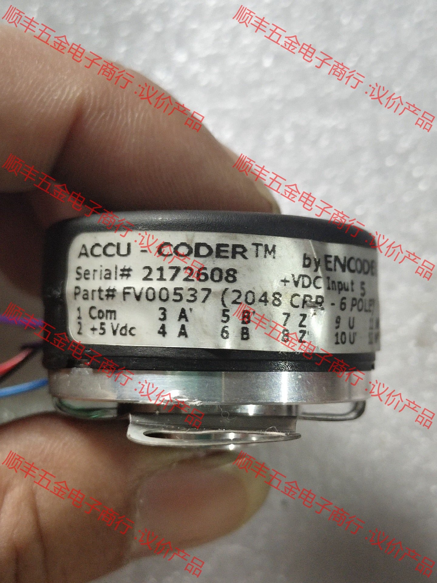 ACCU-CODER，FV00537编码器，内孔9.5mm直